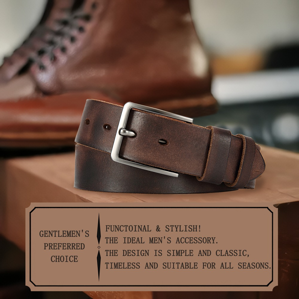 Men's Pin Buckle Durable Genui - مراجعة Men'S Formal Wear Belt وسعره