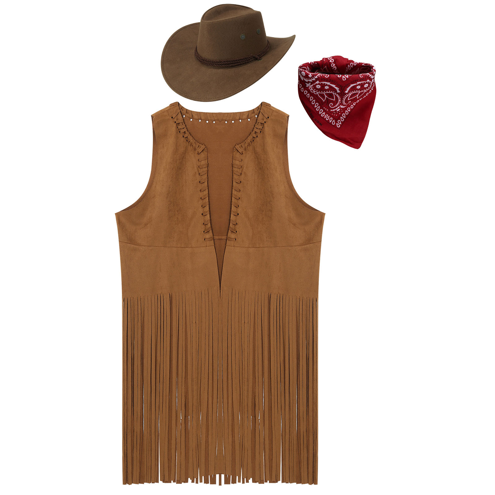 Mens Wild West Cosplay Cowboy  - مراجعة Men Formal Wear Vest وسعره