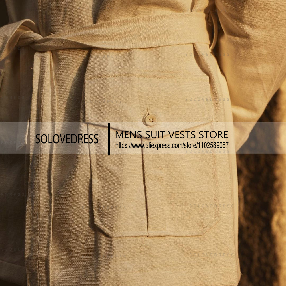 2 Pieces New Linen Suits With  - مراجعة Men'S Formal Wear Belt وسعره