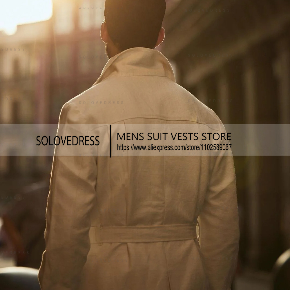 2 Pieces New Linen Suits With  - مراجعة Men'S Formal Wear Belt وسعره