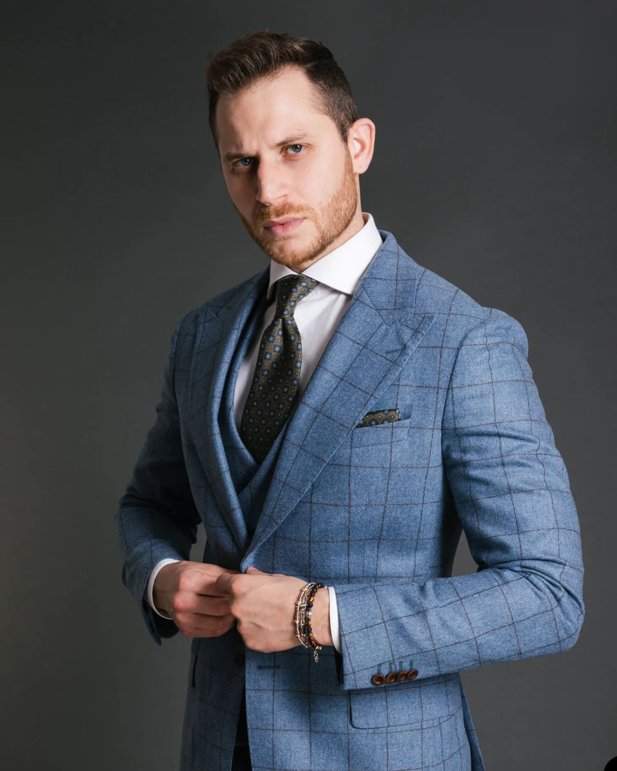 Blue Vintage Men Suit Tailor-M - مراجعة Formal Men Party Wear Jacket وسعره