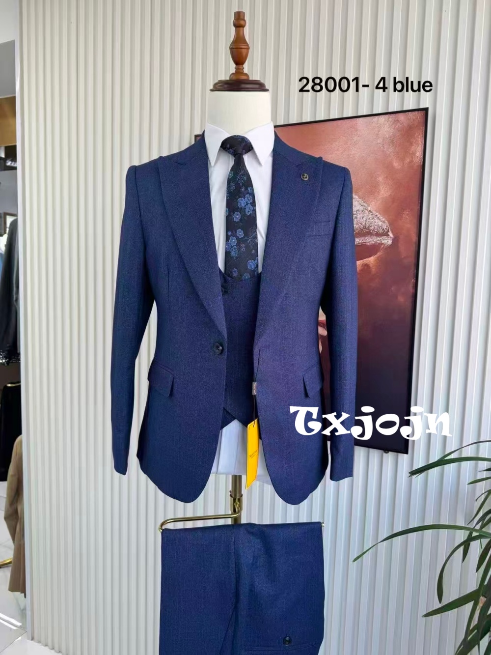 Blue Formal Man Suits 3 Pieces - مراجعة Men Formal Wear Wedding Guest وسعره