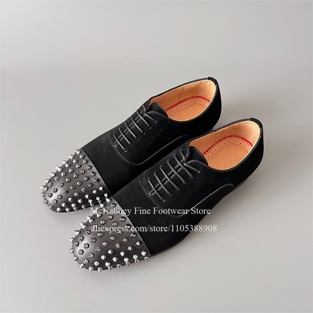 Spike Studs Leather Dress Shoe - مراجعة Men'S Formal Wear In Wedding وسعره