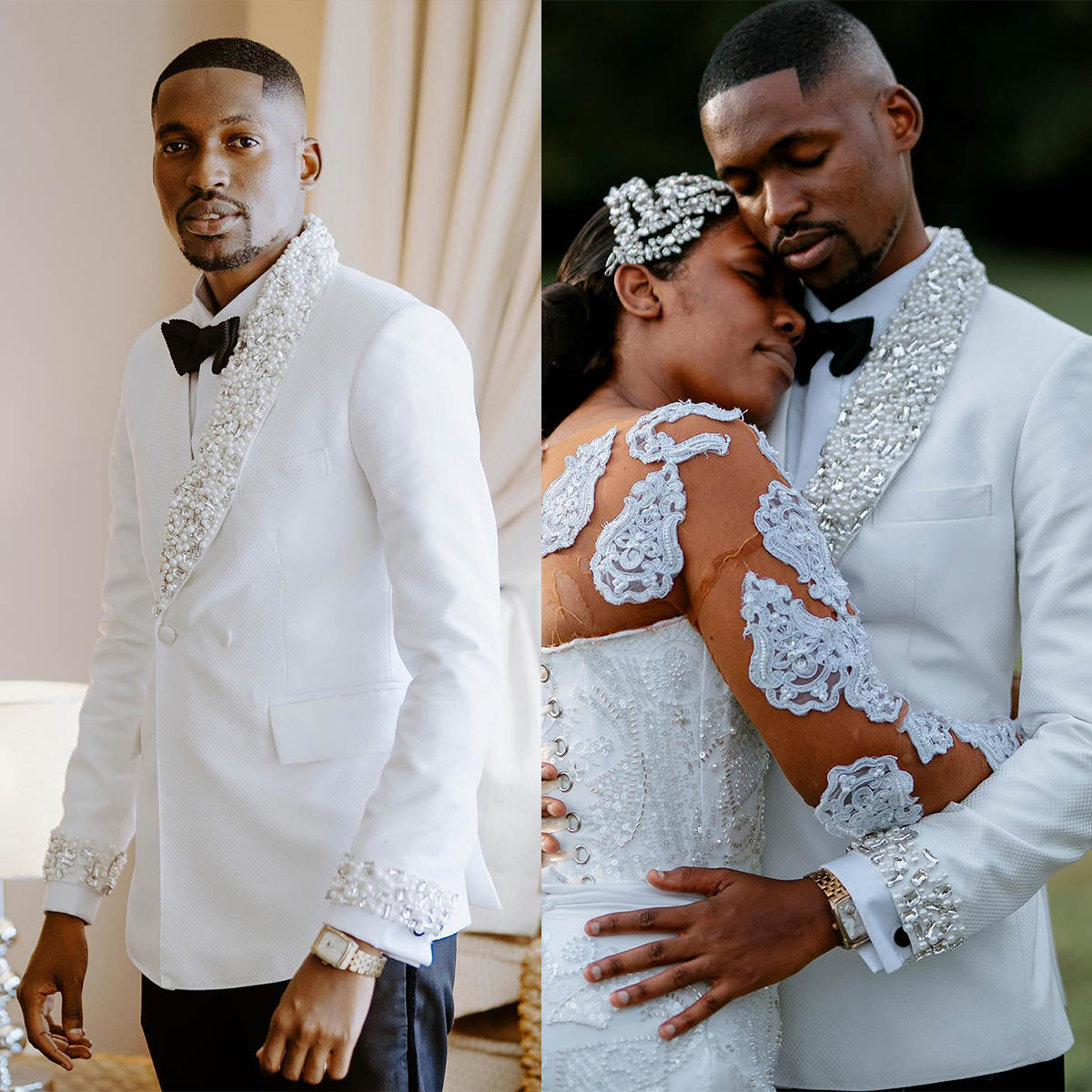 White Men Wedding Tuxedos 2 Pi - مراجعة Men Formal Wear Wedding Guest وسعره