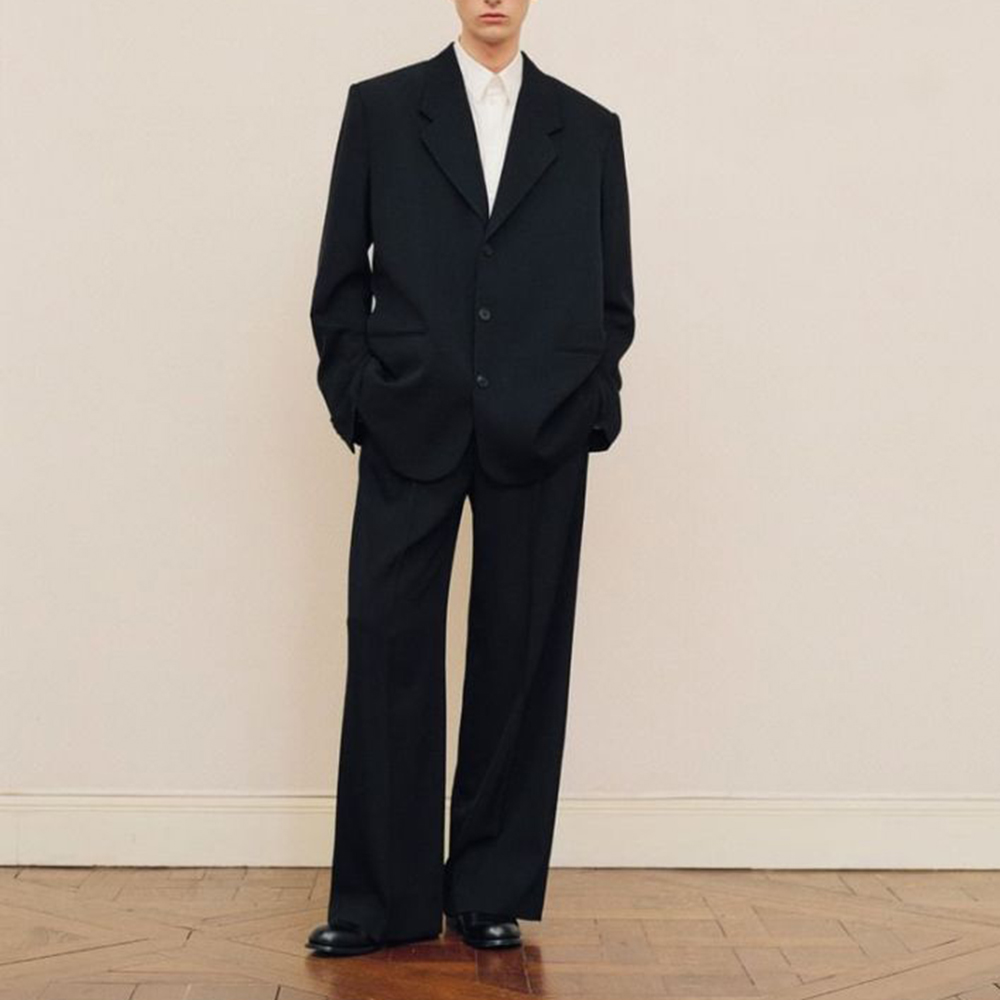 Men's Black Oversized Suit Set - مراجعة Formal Men Party Wear Jacket وسعره