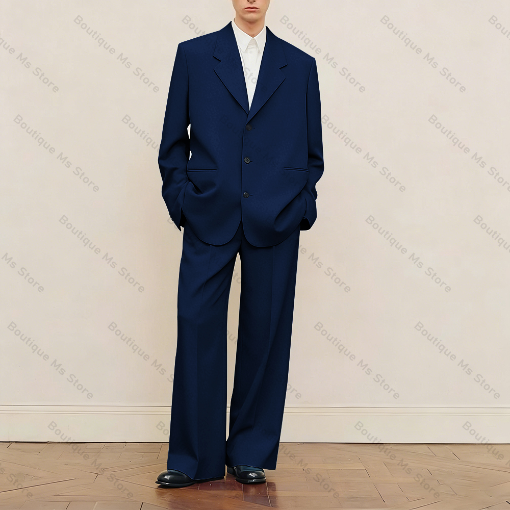 Men's Black Oversized Suit Set - مراجعة Formal Men Party Wear Jacket وسعره
