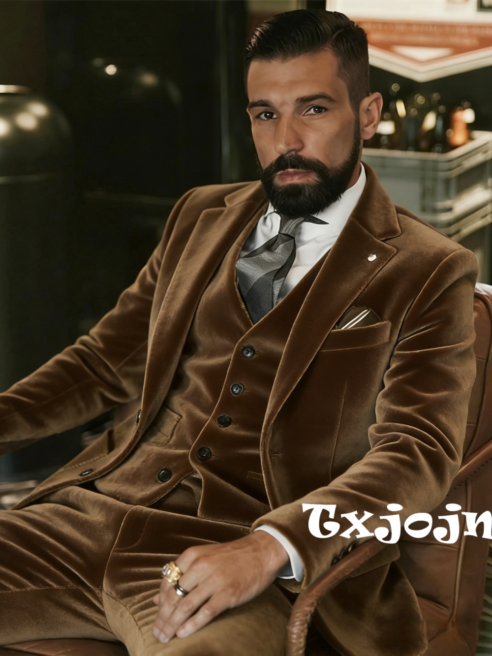 Men's Velvet Suits 3 Pieces Da - مراجعة Men'S Formal Wear In Wedding وسعره