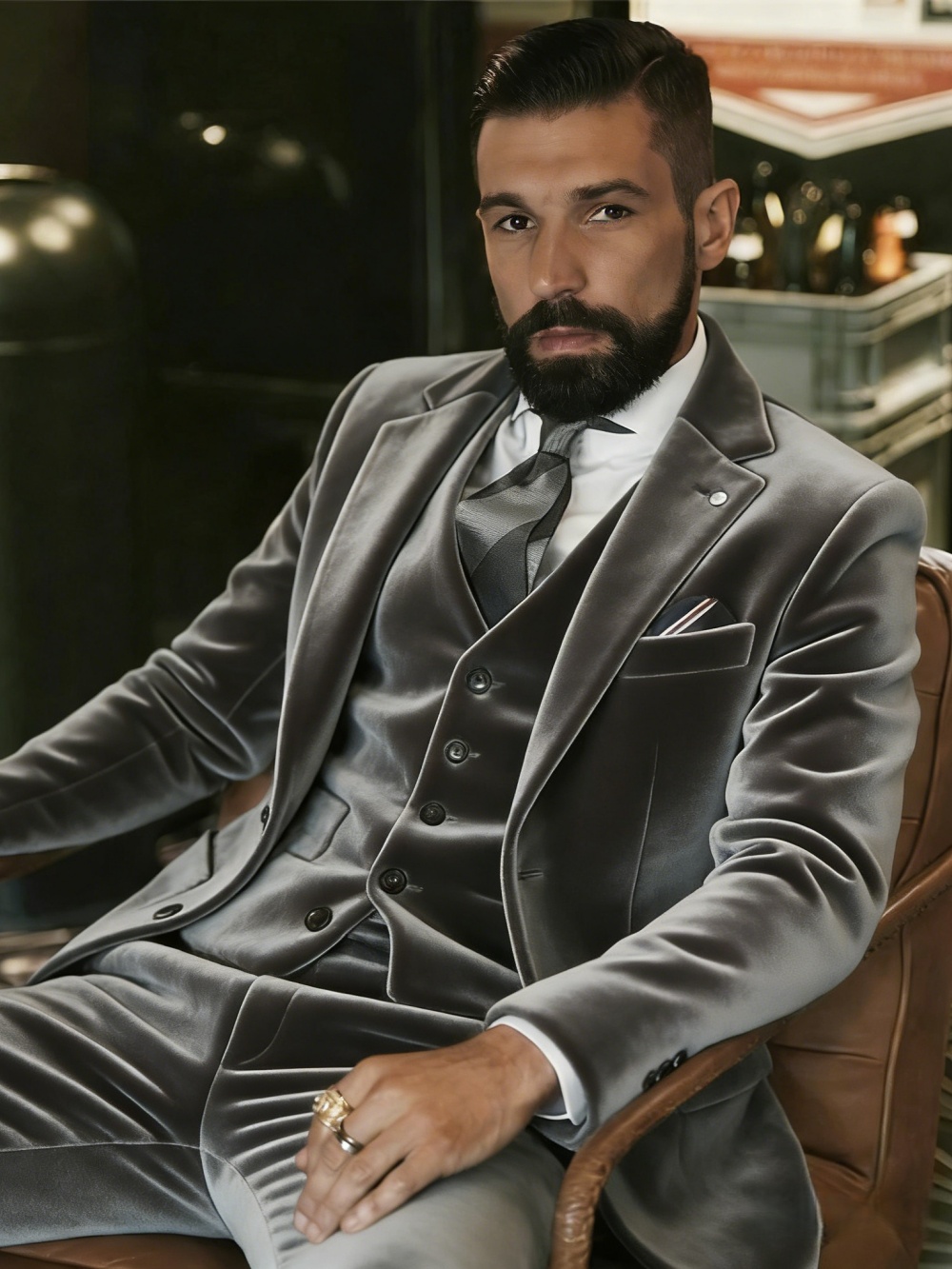 Men's Velvet Suits 3 Pieces Da - مراجعة Men'S Formal Wear In Wedding وسعره