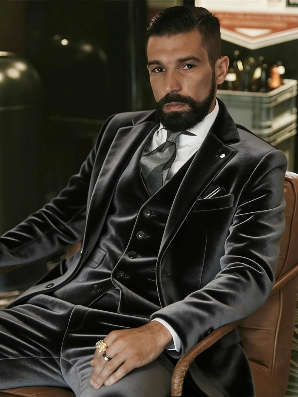 Men's Velvet Suits 3 Pieces Da - مراجعة Men'S Formal Wear In Wedding وسعره