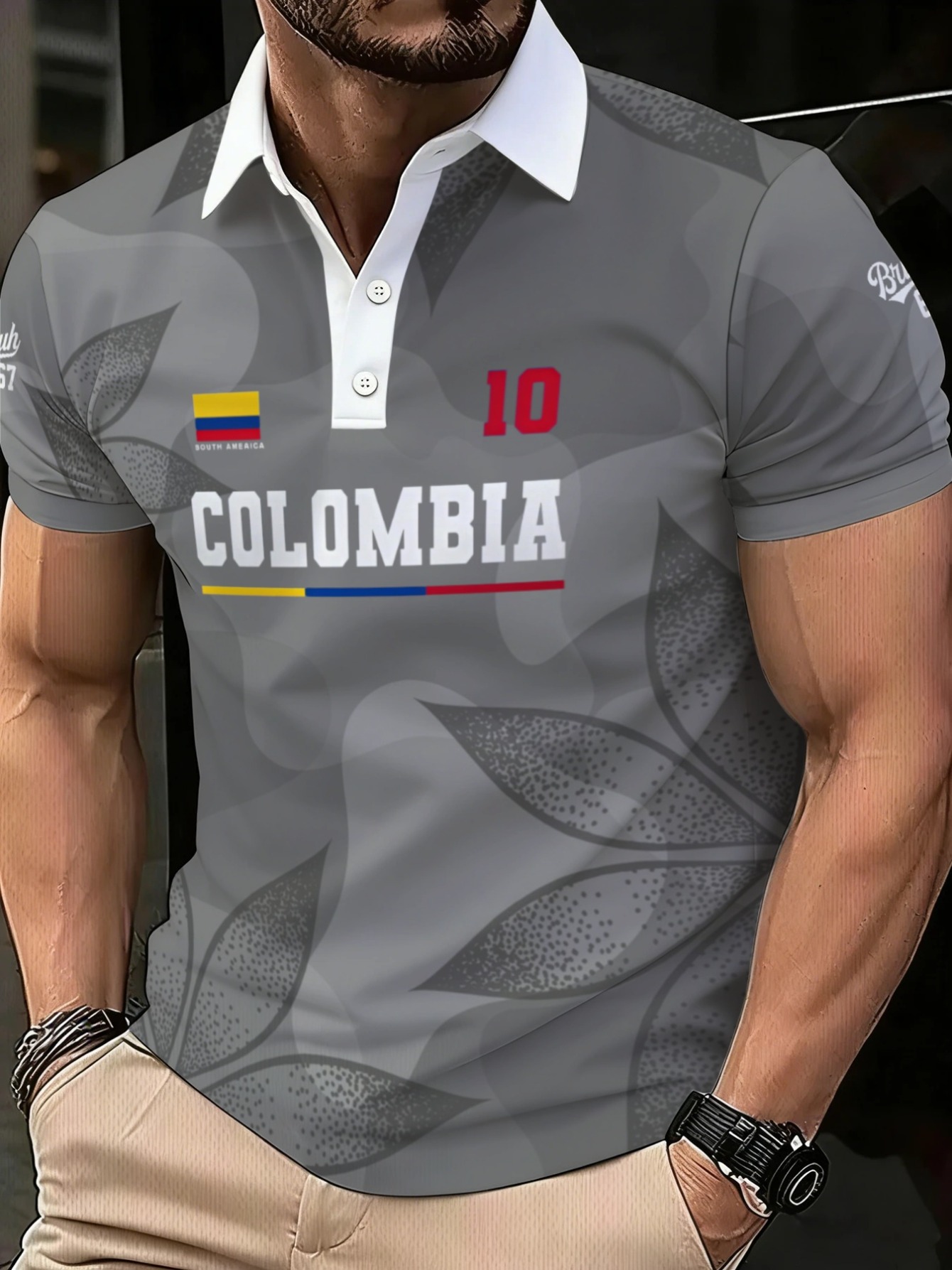 Men's Gray Polyester Shirt,Ado - مراجعة Men Formal Wear Design وسعره