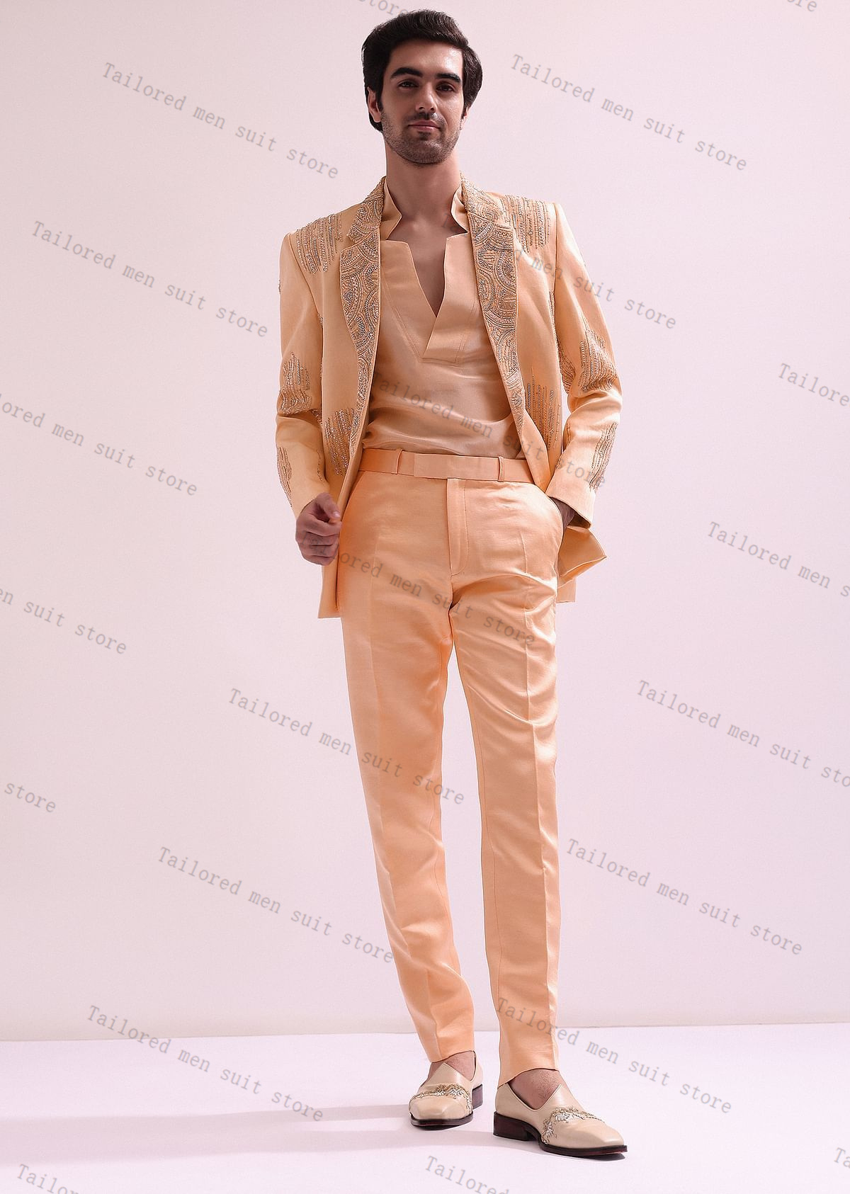 Luxury Crystals Men Suits Set  - مراجعة Men Formal Wear Wedding Guest وسعره