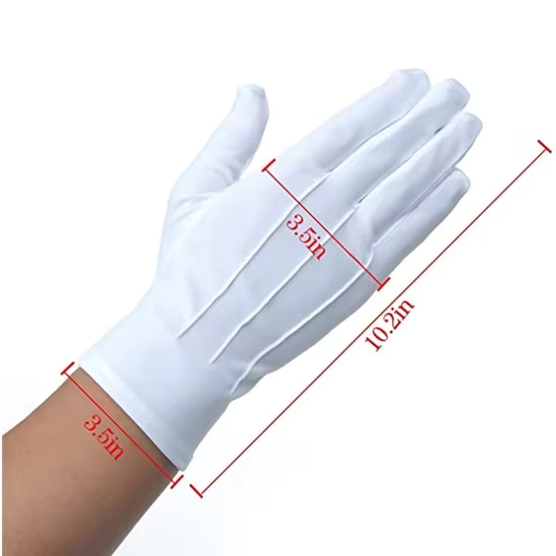 White Cotton Gloves for Men Fo - مراجعة Formal Wear Gloves Men وسعره
