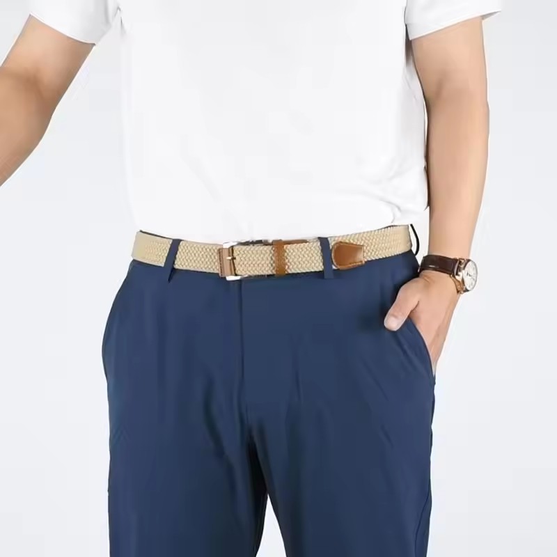 1Pcs New Luxury Men's Elastic  - مراجعة Men'S Formal Wear Belt وسعره