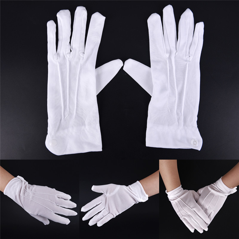Fashion Design 1Pair White For - مراجعة Formal Wear Gloves Men وسعره