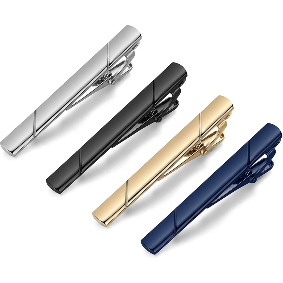 This polished metal tie clip s - مراجعة Men Formal Wear Look وسعره