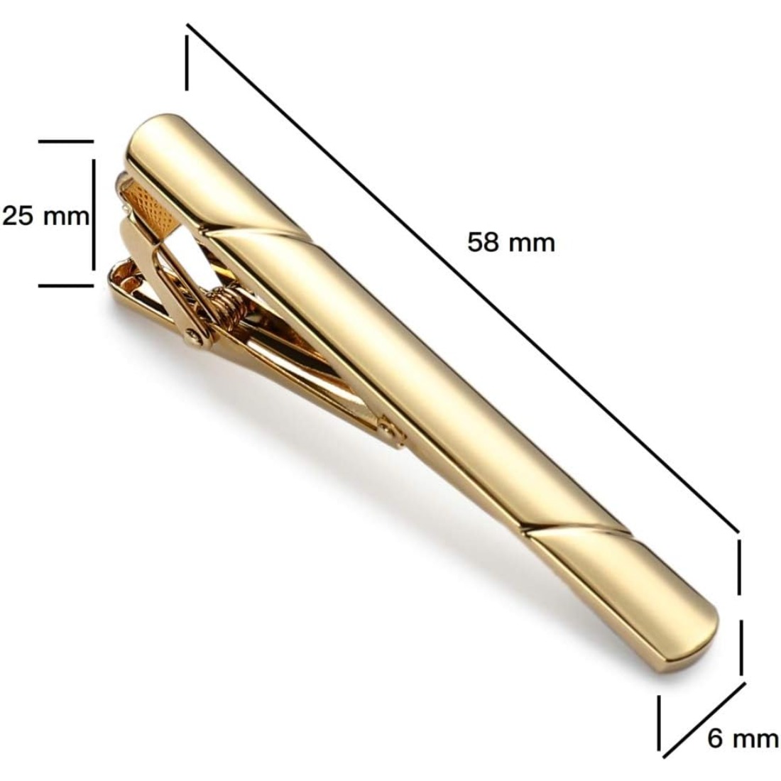 This polished metal tie clip s - مراجعة Men Formal Wear Look وسعره