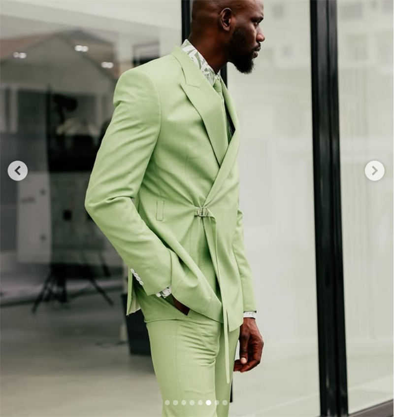 Light Green Men Suits Pants Se - مراجعة Men'S Formal Wear Belt وسعره