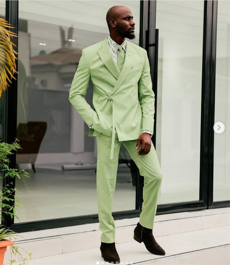 Light Green Men Suits Pants Se - مراجعة Men'S Formal Wear Belt وسعره